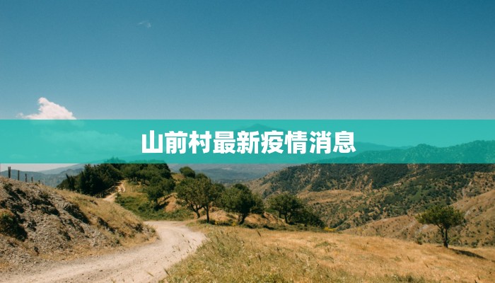 山前村最新疫情消息